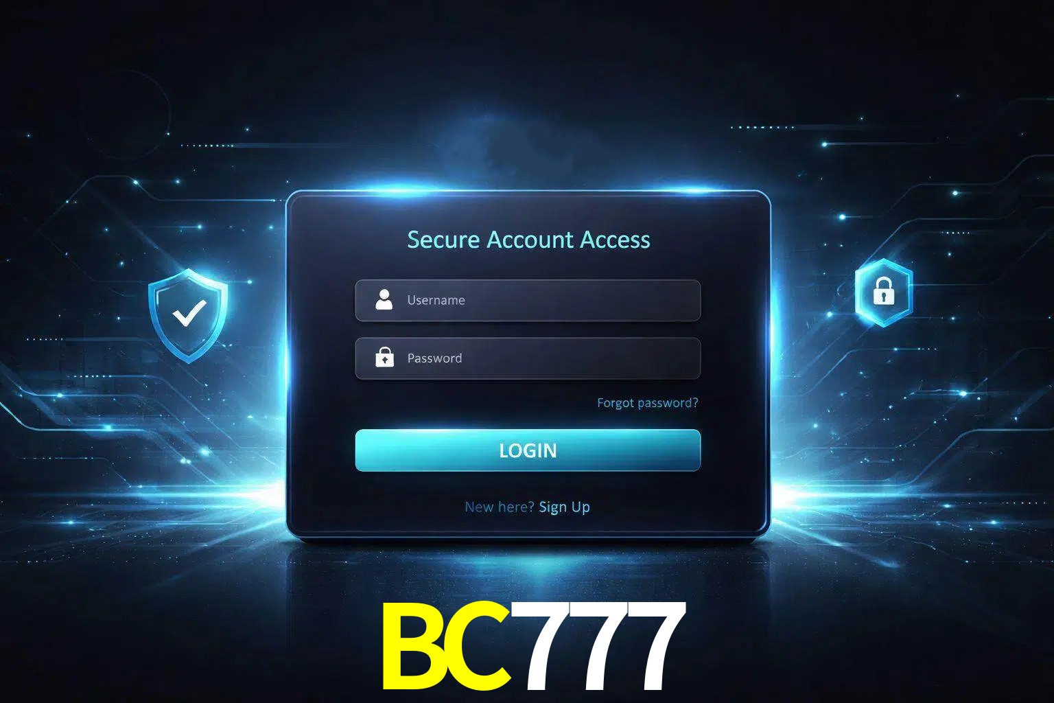 Pantalla de inicio de sesión de cuenta BC777 para usuarios en México